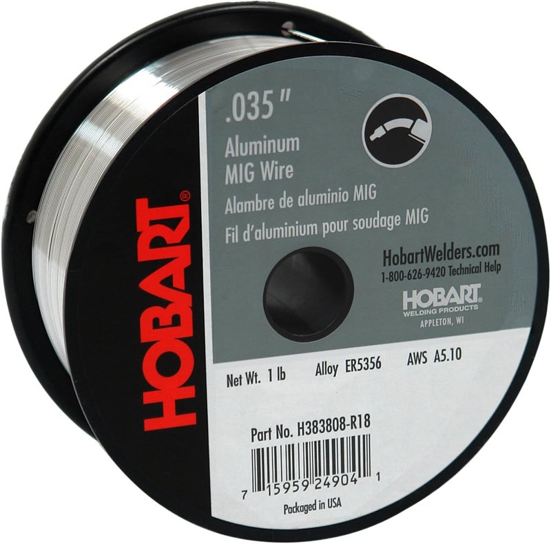 Hobart H383808-R18 1-Pound ER5356 Aluminum MIG Welding Wire, 0.035-Inch